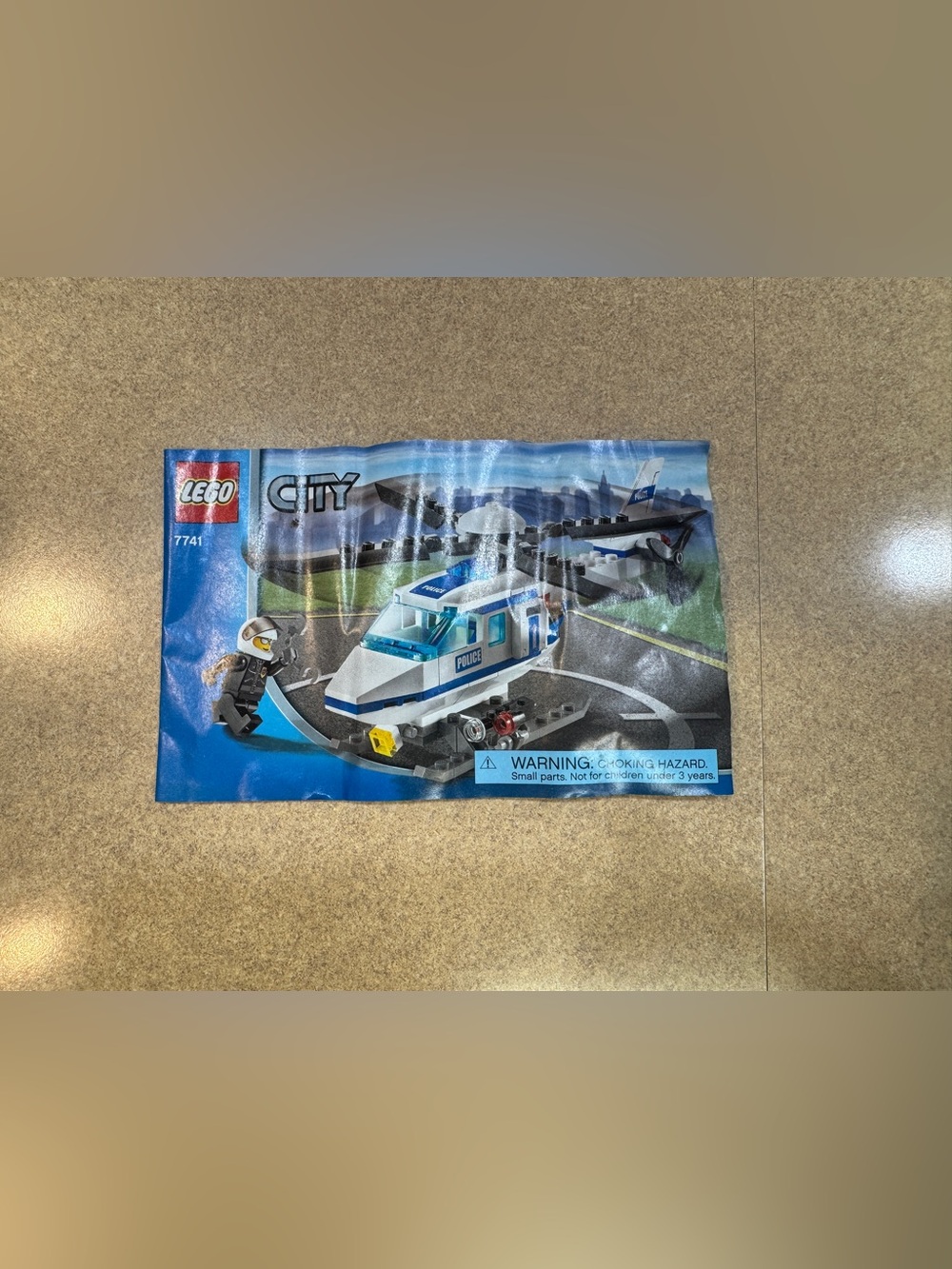 Lego City: Police Helicopter (7741) Instruction Manual Only